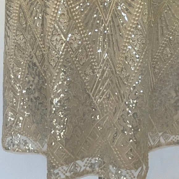 NWT ADRIANNA PAPELL | Sequined Midi Cocktail Dress - Picture 2 of 5